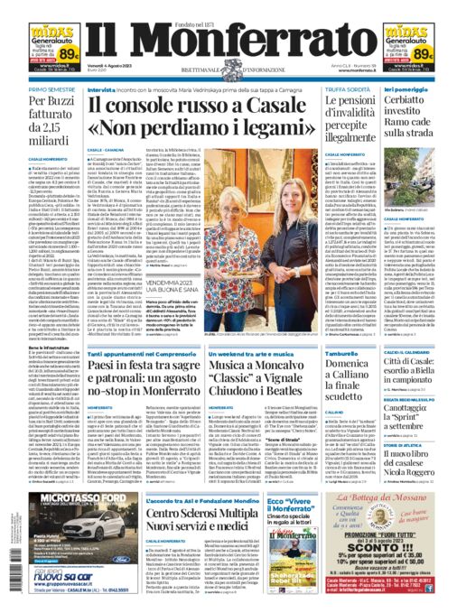 Il Monferrato - Edizione 59 del 04/08/2023